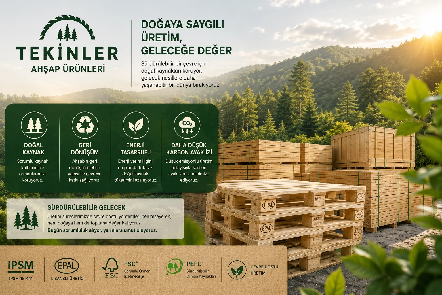 Tekinler sürdürülebilirlik ilkeleri